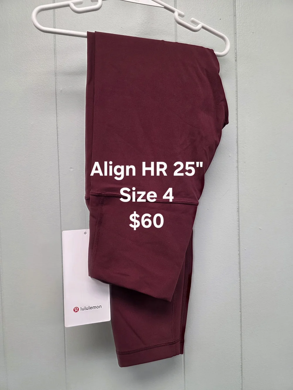 lululemon athletica Women's Align Leggings in Burgundy
